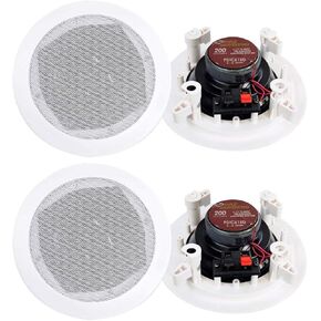 Pyle 4 New PRO PDIC61RD 6.5'' White 400W 2-Way in-Ceiling/Wall Speakers System