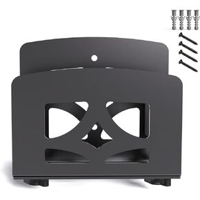 Adjustable Small Device Wall Mount or VESA Mount Behind Monitor, Cable Box Holder, WiFi Router Stand, Modems Mount Rack, for Streaming Media Player/Switch/WII/Power/Mini pc/mac Mini/OptiPlex MFF etc