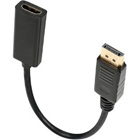 Gold-Plated DisplayPort Male to HDMI Female Adapter (Cable L= 5 Inches)