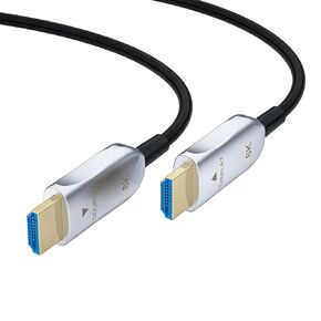 8K Fiber Active Optical HDMI 2.1 cable 10ft, 48Gpbs High Speed Long Fiber Optical HDMI Cable, 8K@60Hz 4K@120Hz 2K@240Hz Dynamic HDR eARC, For RTX4080/4090/3080/3090 Home and Commercial Use