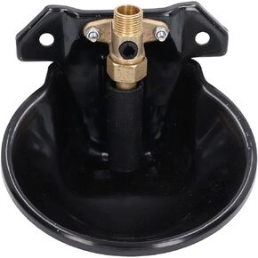 Acouto Sheep Water Bowl, Sheep Water Bowl Stainless Steel Copper Valve Touch Switch Thickened Automatic Goats Drinking Waterer for Farm Supplies Livestocktool