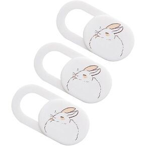 Artibetter 3pcs Cover Belt Web Cam Briefcase for Women Webcam Privacy Covers Strawberry Phone Charm Webcam Privacy Blocker Sliders Peeping Lens White Abs