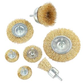 Wire Brush for Drill, 14 Pcs Wire Wheel Brushes with 1/4'' Shank, Carbon Steel Bristles Drill Wire Brush Attachment, for Cleaning Rust, Paint, Abrasive