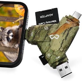 Trail Camera Viewer for Hunters to View Images and Videos from Game Camera, Compatible with Lightning, Type-C, Micro USB and USB, Perfect Hunting Accessories