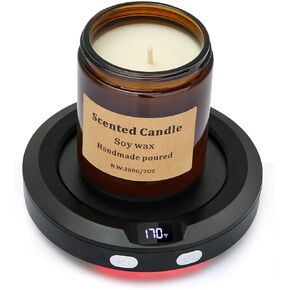 VOBAGA Candle Warmer Plate, Coffee Mug Warmer with 2-12H Auto Shut Off & 3 Temperature Setting for Desk Coffee Accessories Gift