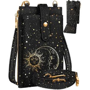 Cell Phone Purse Crossbody for Women - Cute Leather Cellphone Purse Bag with Card Slots & Strap for Girls