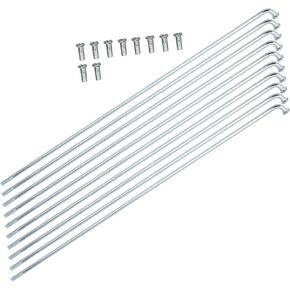 VGEBY Electric Bicycle Thick Spokes, 13G 2.2mm Bike Spokes Stainless Steel Spokes Bicycle Tricycle Accessories Combination Spokes (10 pcs/sell)