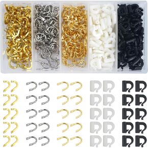 Fishing Spinner Clevis Kit,400pcs Easy Spin Spinner Clevis Quick Change Spinner Blades Clevis Folded Clevis for Lure Making Supplies Walleye Spinner Rig Crawler Harness Spinner Making Clevis