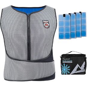 PCM Cooling Vest for MS Patients,Cool Vest for Women with 3 PCM Packs - Provides Constant 65℉ for 3-5 Hours