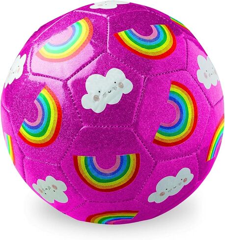 Crocodile Creek Kids Soccer Ball, Size 2 for Children 4 Years and up, Ships Inflated, for Indoor/Outdoor Active Play and Beginner Sports, 5.5 inches, Glitter Unicorn Galaxy in Kuwait