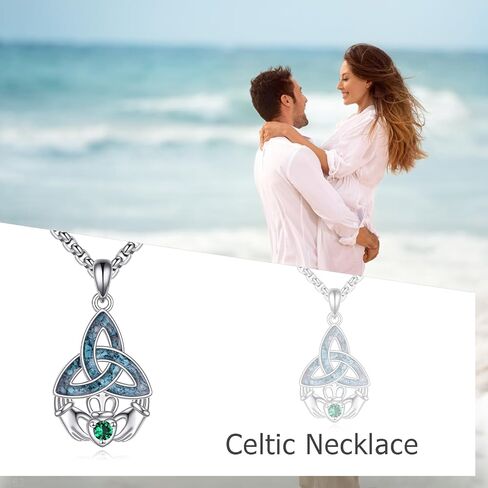 Italian Horn Necklace Sterling Silver Italian Horn Turquoise Pendant Necklace Italian Horn Jewelry Gifts for Women Men in Kuwait