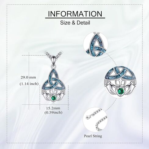 Italian Horn Necklace Sterling Silver Italian Horn Turquoise Pendant Necklace Italian Horn Jewelry Gifts for Women Men in Kuwait