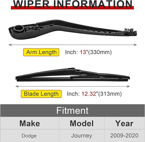 Windshield Wiper Blades For Hyundai Santa Fe 2006-2012 CM Wiper Rear Wiper Blade & Arm Set Kit Windshield Windscreen Tailgate Window in Kuwait