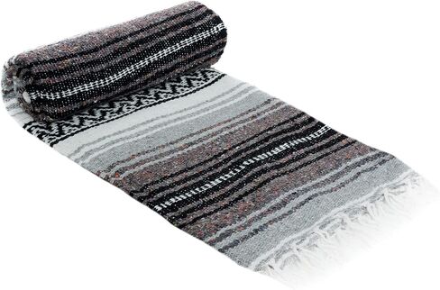La Montana Bulk Falsa Mexican Blanket, 4 Pack, Cobalt Blue/Light Blue/White in Saudi Arabia
