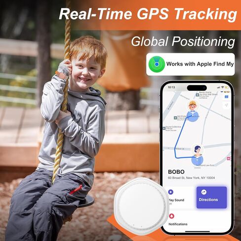 جهاز تعقب GPS للأطفال والمراهقين وذوي الاحتياجات الخاصة وكبار السن - محدد موقع تعقب GPS صغير في الوقت الفعلي مع حزام الساعة - بدون رسوم شهرية - يعمل مع Apple Find My (iOS فقط) - جهاز تتبع مخفي (وردي) in Saudi Arabia