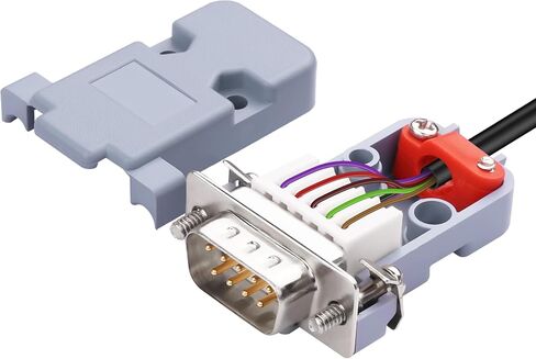 YAODHAOD DB9 Breakout Solderless Connector, Female 9PIN RS232 Serial Adapter to Terminal Connector Signal Module with Case, Screwdriver (DB9 Female Connector (2PCS)) in Saudi Arabia