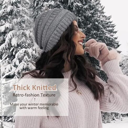 قبعات الشتاء للنساء 2023 قبعة صغيرة مبطنة بالساتان مترهل للنساء قبعة تزلج على شكل جمجمة دافئة ناعمة قابلة للتمدد in Kuwait