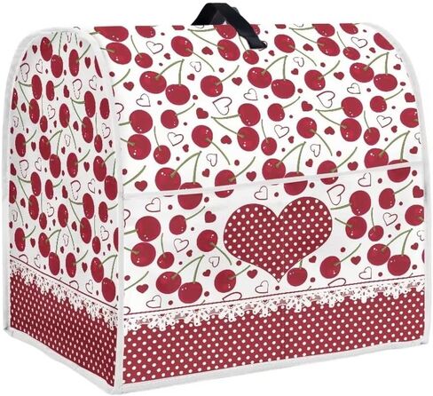 Cherry Kitchen Aid Mixer Cover Stand Mixer Cover Compatible 4.5-5 Quart(14.9"H x10.8"W x14.5"L) Lace Printing Mixers Kitchen Aid Mixer Accessories With Pockets in Saudi Arabia