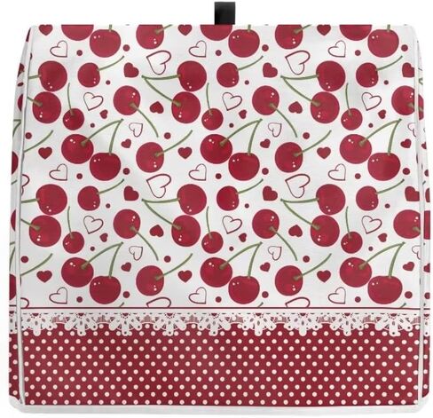 Cherry Kitchen Aid Mixer Cover Stand Mixer Cover Compatible 4.5-5 Quart(14.9"H x10.8"W x14.5"L) Lace Printing Mixers Kitchen Aid Mixer Accessories With Pockets in Saudi Arabia