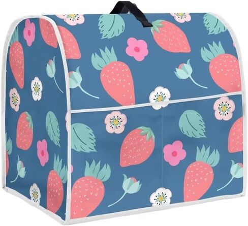 Cherry Kitchen Aid Mixer Cover Stand Mixer Cover Compatible 4.5-5 Quart(14.9"H x10.8"W x14.5"L) Lace Printing Mixers Kitchen Aid Mixer Accessories With Pockets in Saudi Arabia