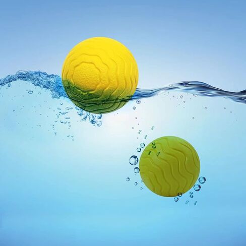 通用 Tough Dog Ball,Large Dog Balls for Aggressive chewers,Indestructible Tennis Ball for Medium Dog,Floating on Water Interactive Dog Toys Ball,Herding Ball for Dog(3.55in) 2pcs in Saudi Arabia