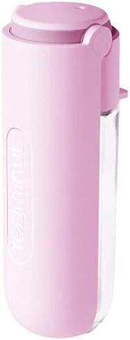 420ml Pet Water Bottle 180° Folding Portable Cat Dog Drinking Feeder for Outdoor Walking Traveling Leak-Proof Dog Food Adapter (Pink) in Kuwait
