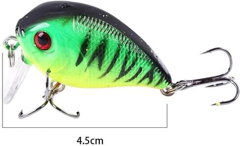 Jerkbait العائمة الطعم الثابت 8PCS البلاستيك Crankbait محاكاة الصيد السحر الصيد الطعم مع هوك العائمة الطعم الثابت المتذبذب إغراء صيد السمك in Saudi Arabia