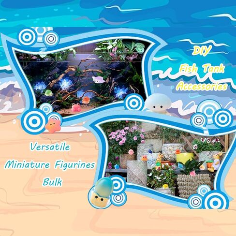 Resin Animals Variety Pack 100 PCS Mini Ocean Animals Figures Ornaments Mini Animals Figures to Hide for DIY Fish Tank Accessories Micro Landscape Aquarium in Saudi Arabia