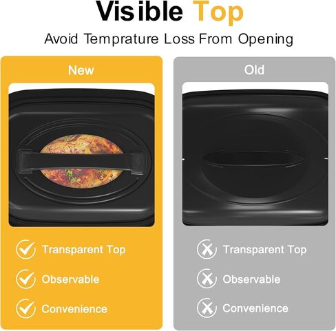 RoyalCraft 26-Quart Electric Roaster Oven with Visible Self-Basting Lid, Turkey Roaster Oven with Removable Pan and Rack, Perfect for Large Meals and Holiday Feasts, Black in Kuwait