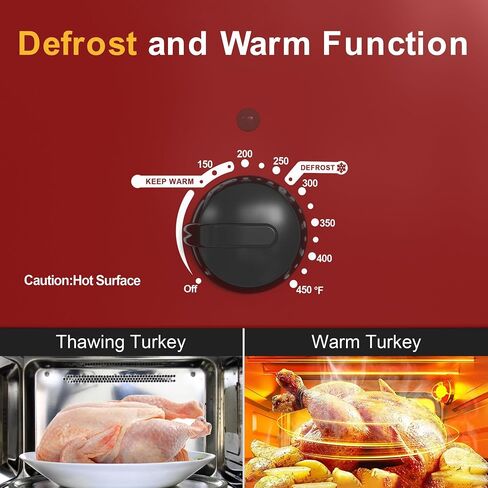 RoyalCraft 26-Quart Electric Roaster Oven with Visible Self-Basting Lid, Turkey Roaster Oven with Removable Pan and Rack, Perfect for Large Meals and Holiday Feasts, Black in Kuwait