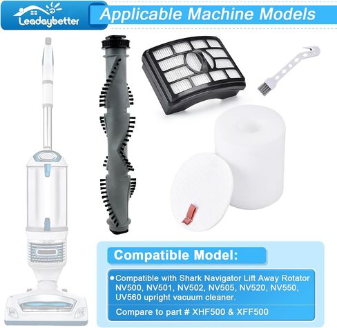 استبدال مرشح Leadaybetter فرشاة لفة الحزام وأجزاء العجلات لدوار القرش الاحترافي NV500 NV501 NV502 NV505 NV550 UV560 فراغ تستقيم، أجزاء XHF500 وXFF500 in Kuwait
