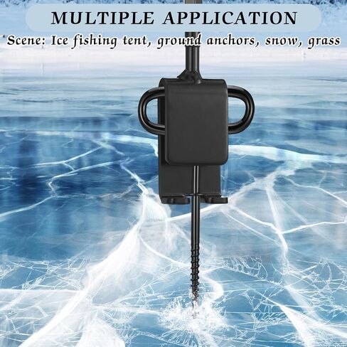 10 Pcs Ice Fishing Shelter Anchor Ice Shanty Anchor Kit Outdoor Camping Tent Threaded Tent Peg Spiral Accessories Ice House Auger Drill for Setting up Ice Fishing Winter Fishing Tent in Saudi Arabia