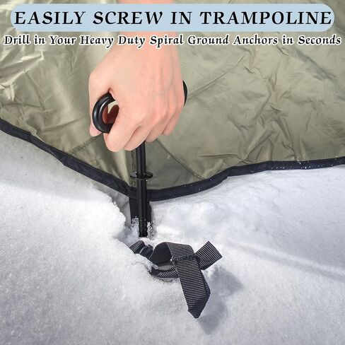 10 Pcs Ice Fishing Shelter Anchor Ice Shanty Anchor Kit Outdoor Camping Tent Threaded Tent Peg Spiral Accessories Ice House Auger Drill for Setting up Ice Fishing Winter Fishing Tent in Saudi Arabia