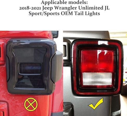for Jeep JK Tail Light Covers Taillight Cover Trim Rear Light Guard Protector "Dog Paw" for Jeep Wrangler JK JKU & Unlimited (1 Pair) in Saudi Arabia