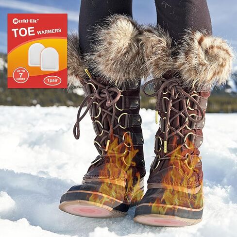 MR.ICE Toe Warmers Foot Warmers for Shoes - 20 Pairs Toe Warmers for Feet - Disposable Toe Warmers Heating Pad with Adhesive Backing - Air Activated Heat Pads for Boots - Up to 8 Hours of Heat in Kuwait
