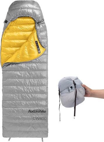 Naturehike Ultralight Down Cold Weather Sleeping Bag, 650FP Compact Sleeping Bag 3-4 Season for Adults & Kids, Backpacking, Camping, Hiking, Traveling with Compression Sack in Saudi Arabia