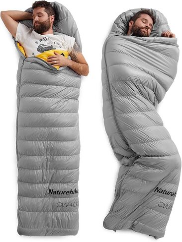 Naturehike Ultralight Down Cold Weather Sleeping Bag, 650FP Compact Sleeping Bag 3-4 Season for Adults & Kids, Backpacking, Camping, Hiking, Traveling with Compression Sack in Saudi Arabia