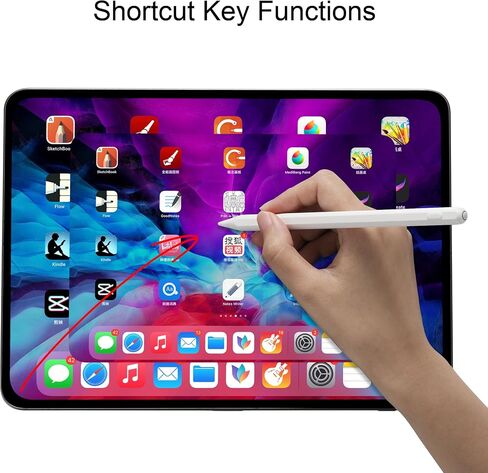 Stylus Pen for iPad Apple Pencil with USB-C & Magnetic Wireless Charging for iPad Pro 12.9/11/13 inch M4, iPad Air M2/5/4/3 Gen, iPad Mini 7/6/5, iPad 10/9/8/7/6th Gen, Tilt Sensitivity Palm Rejection in Saudi Arabia