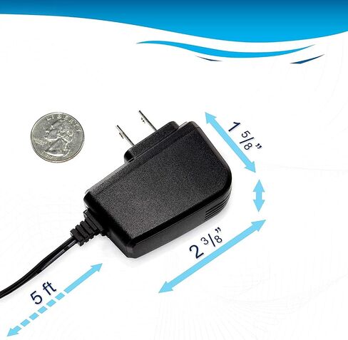 HQRP Battery Charger AC Adapter Compatible with Petsafe Wireless Training Collar PDT00-15102 RFA-545 RFA-546 RFA-535 RFA-543 RFA-534 [UL Listed] + Euro Plug Adapter in Saudi Arabia