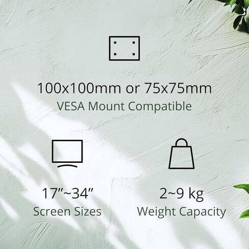 AOC AM420G Dual Monitor Stand - Full Adjustable Monitor Desk Mount Swivel Vesa Bracket with C Clamp, Grommet Mounting Base for 17 to 34 Inch Computer Screens - Each Arm Holds 4.4 to 19.8lbs in Saudi Arabia