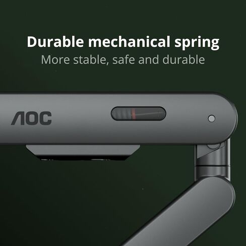 AOC AM420G Dual Monitor Stand - Full Adjustable Monitor Desk Mount Swivel Vesa Bracket with C Clamp, Grommet Mounting Base for 17 to 34 Inch Computer Screens - Each Arm Holds 4.4 to 19.8lbs in Saudi Arabia