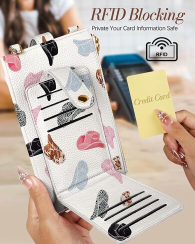 Cell Phone Purse Crossbody for Women - Cute Leather Cellphone Purse Bag with Card Slots & Strap for Girls in Kuwait