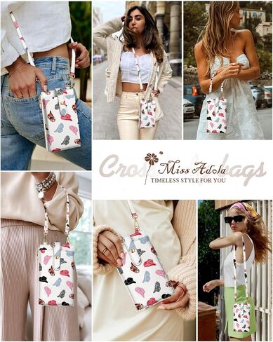 Cell Phone Purse Crossbody for Women - Cute Leather Cellphone Purse Bag with Card Slots & Strap for Girls in Kuwait