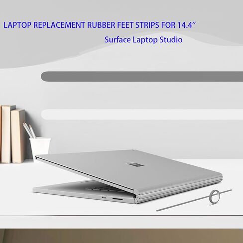 2PC Replacement Laptop Rubber Feet Strips for 14.4 inch Microsoft Surface Laptop Studio, Replacement Anti Slip Surface Laptop Studio Rubber Feet,Gray in Kuwait