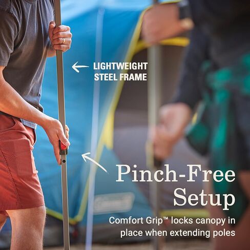 Coleman Oasis Lite Pop-Up Canopy Tent with Wall Attachment, 7x7/10x10ft Lightweight & Portable Shelter with Easy Setup & Takedown, Great for Campsite, Backyard, Tailgates, Beach, Sports, & More in Saudi Arabia