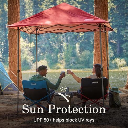 Coleman Oasis Lite Pop-Up Canopy Tent with Wall Attachment, 7x7/10x10ft Lightweight & Portable Shelter with Easy Setup & Takedown, Great for Campsite, Backyard, Tailgates, Beach, Sports, & More in Saudi Arabia