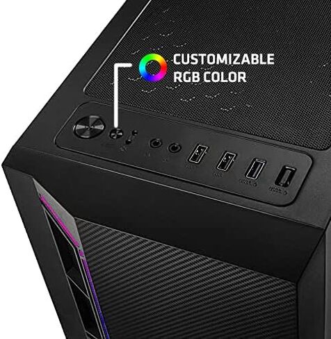 Q3 Essential Gaming، كمبيوتر ألعاب ذو 8 خيوط، AMD Ryzen 5 4X 4.20 جيجا هرتز، رسومات 4K Vega 11 Core، ذاكرة وصول عشوائي 32 جيجابايت، 1 تيرابايت SSD، HDMI، USB 3.2، WiFi، Windows 11 Pro in Kuwait