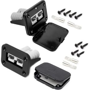 Anderson Connector,8AWG 50AMP Battery Quick Connect/Disconnect Connector, 1.64ft Battery Cable Connector, 12V-72V Winch Wiring Kit for Battery Cable Connector, RV Truck,Winch(2 Pack)