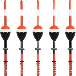 Wood Slip Bobbers Fishing Floats and Bobbers Cork Spring Bobbers Stick Slip Floats Slide Float for Crappie Catfish Trout Fishing Panfish Walleyes Trout Bass Fishing 5/10PCS