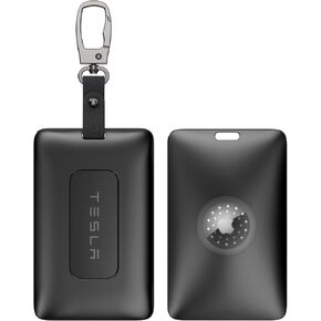 Klearlook Maximized Clarity! Key Card Holder for Tesla & AirTag Compatible, Card Key Holder with AirTag Hidden Zone for Tesla Key Cards, Tesla Model 3 Y S X Cybertrunk Key Card Case